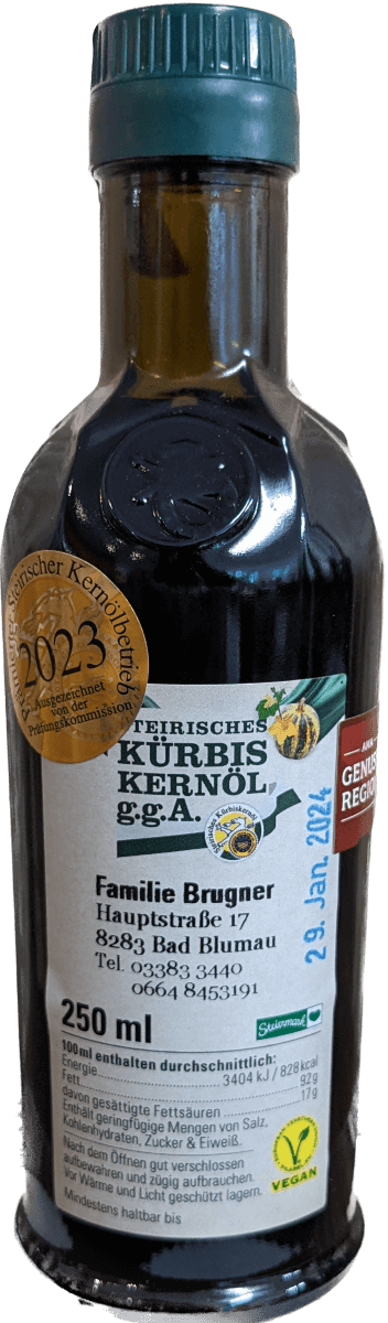 Produktbild für 250ml Kürbiskernöl