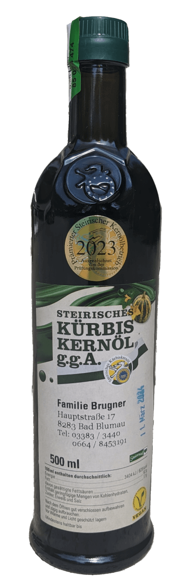 Produktbild für 500ml Kürbiskernöl